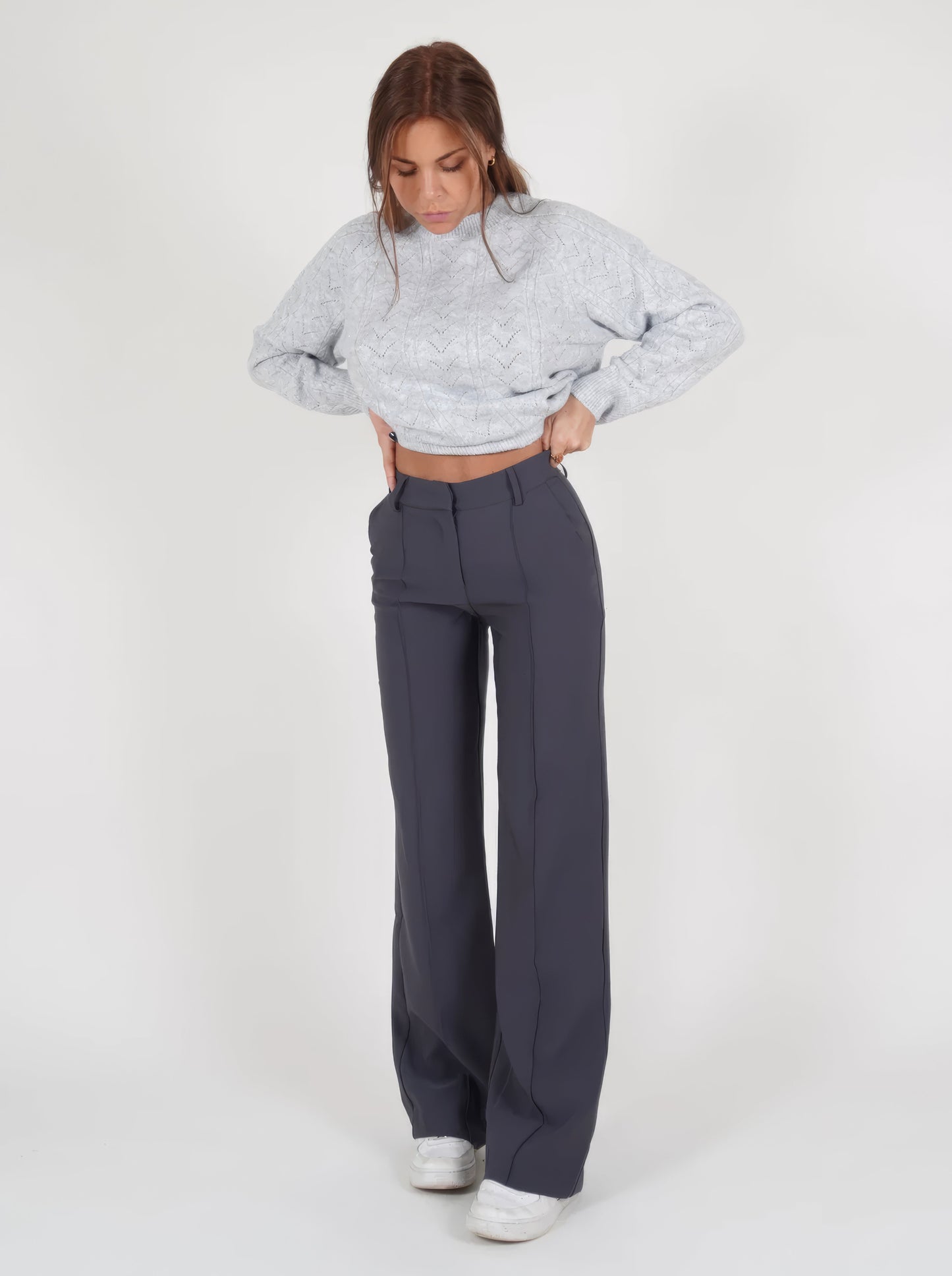 Damenhose Gerade Passform Elegant Damen Hose