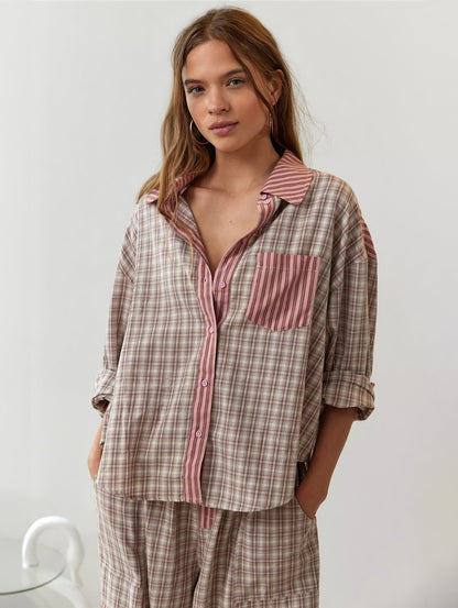 Weiches Damen Pyjama-Set Komfort Eleganz Nachtwear
