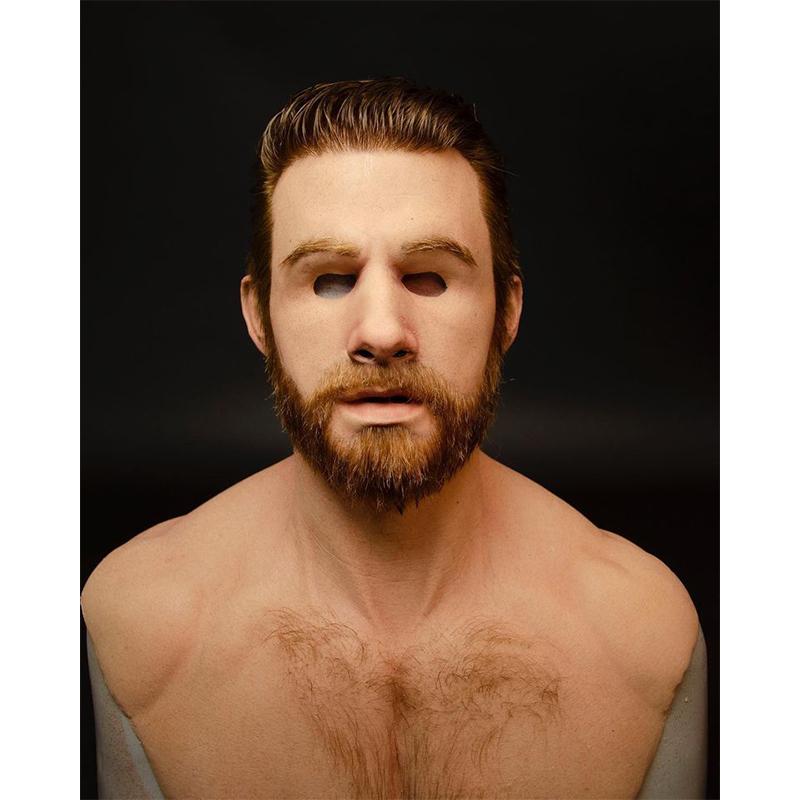 Hautsichere Maske Hyperrealistisch Gesichtsmaske
