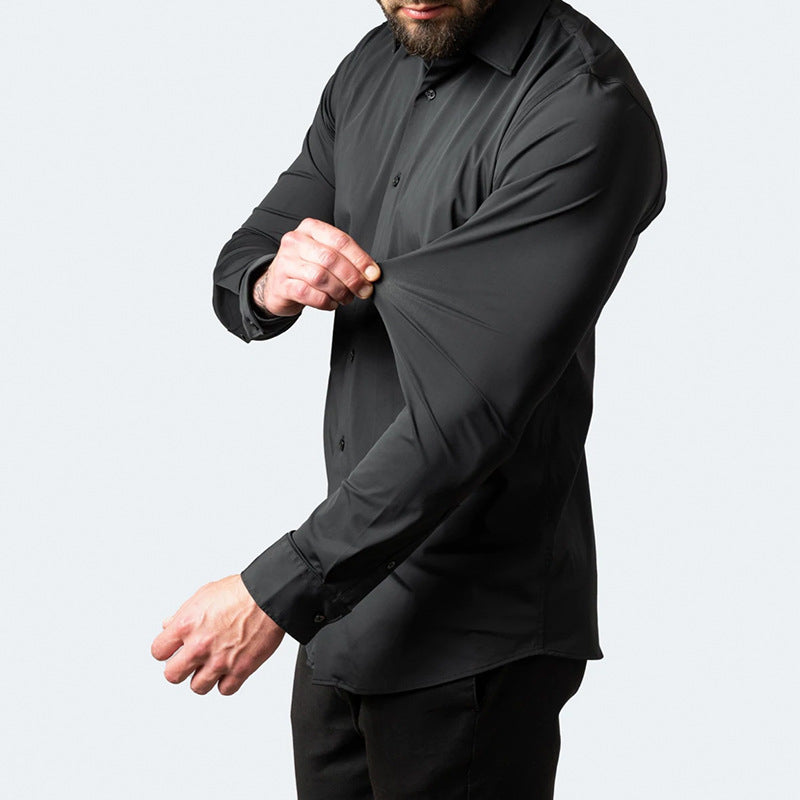 Herren Stretch Hemd Bequem Modern Komfortabel - BerlinGlamour