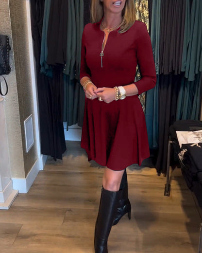 Elegantes Damenkleid mit Reißverschluss Modern
