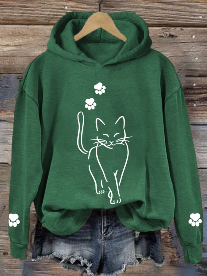 Cooler Katzen-Hoodie für Frauen von BerlinGlamour
