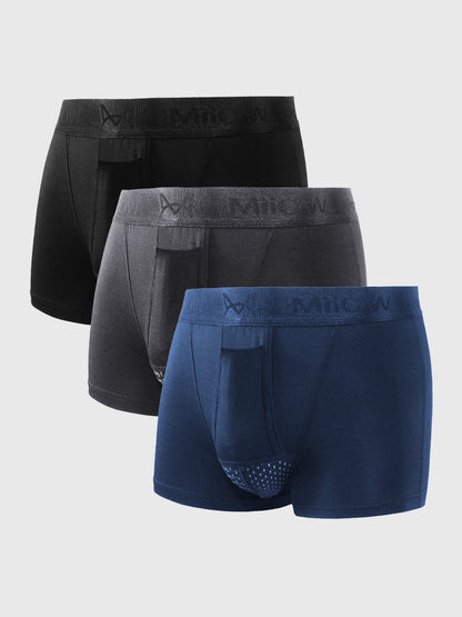 Herren Boxershorts 3er Pack Bequem Atmungsaktiv Weich