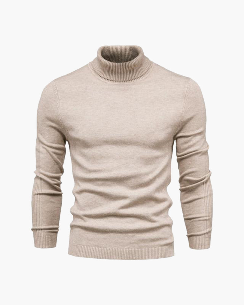 Herren Strickpullover Slim Fit Rollkragen Modern - BerlinGlamour