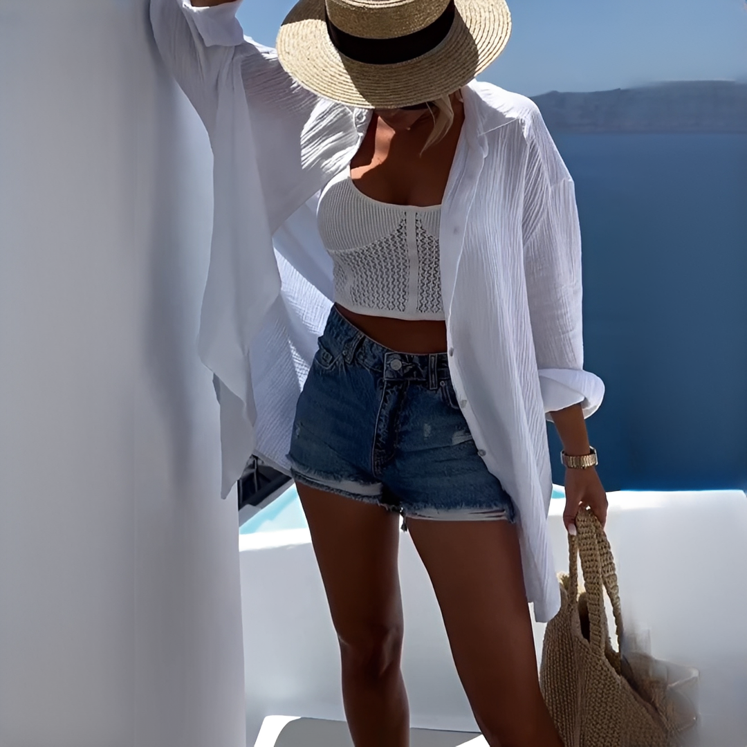 Sommerbluse Frauen Modern Leicht - BerlinGlamour
