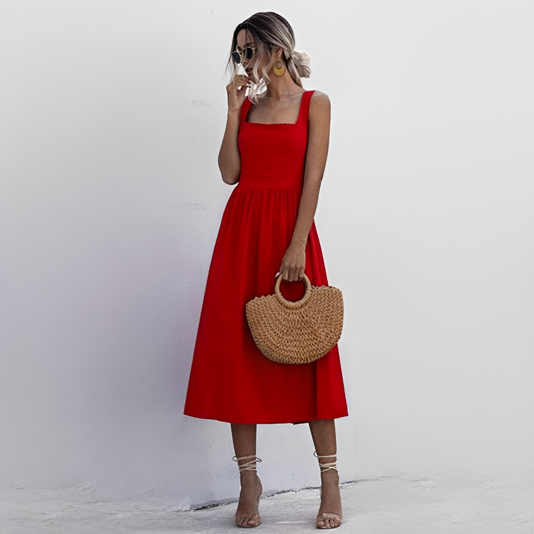 Ärmelloses Damen Sommerkleid Elegant Kurz - BerlinGlamour