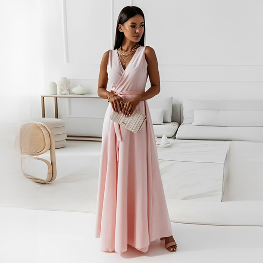 Elegantes Damenkleid V-Ausschnitt Modern Chic - BerlinGlamour