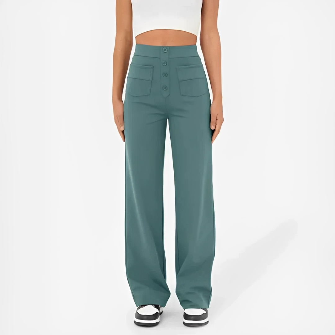 Damenhose Hochwertig Mit Hoher Bund Elegant