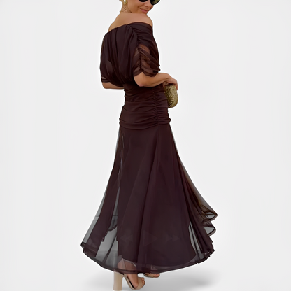 Elegantes Blumenkleid Damen Sommerkleid