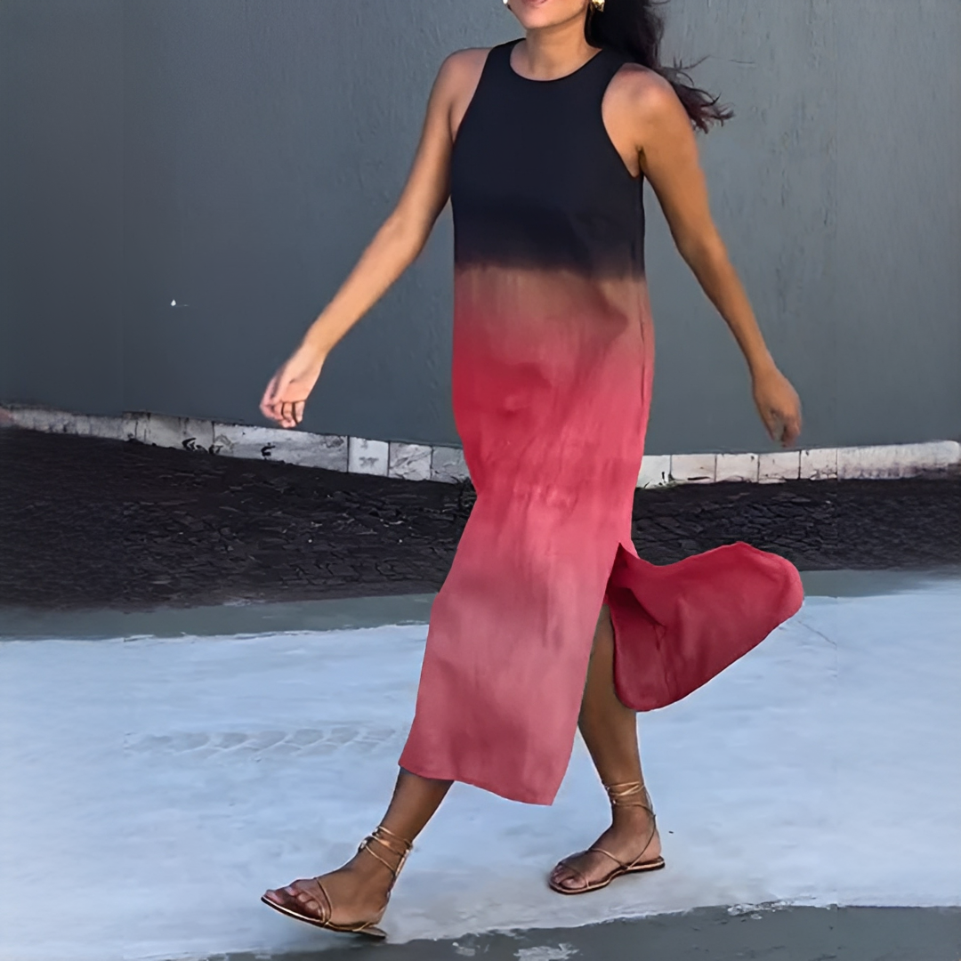 Ärmelloses Damenkleid Modern Sommerkleid