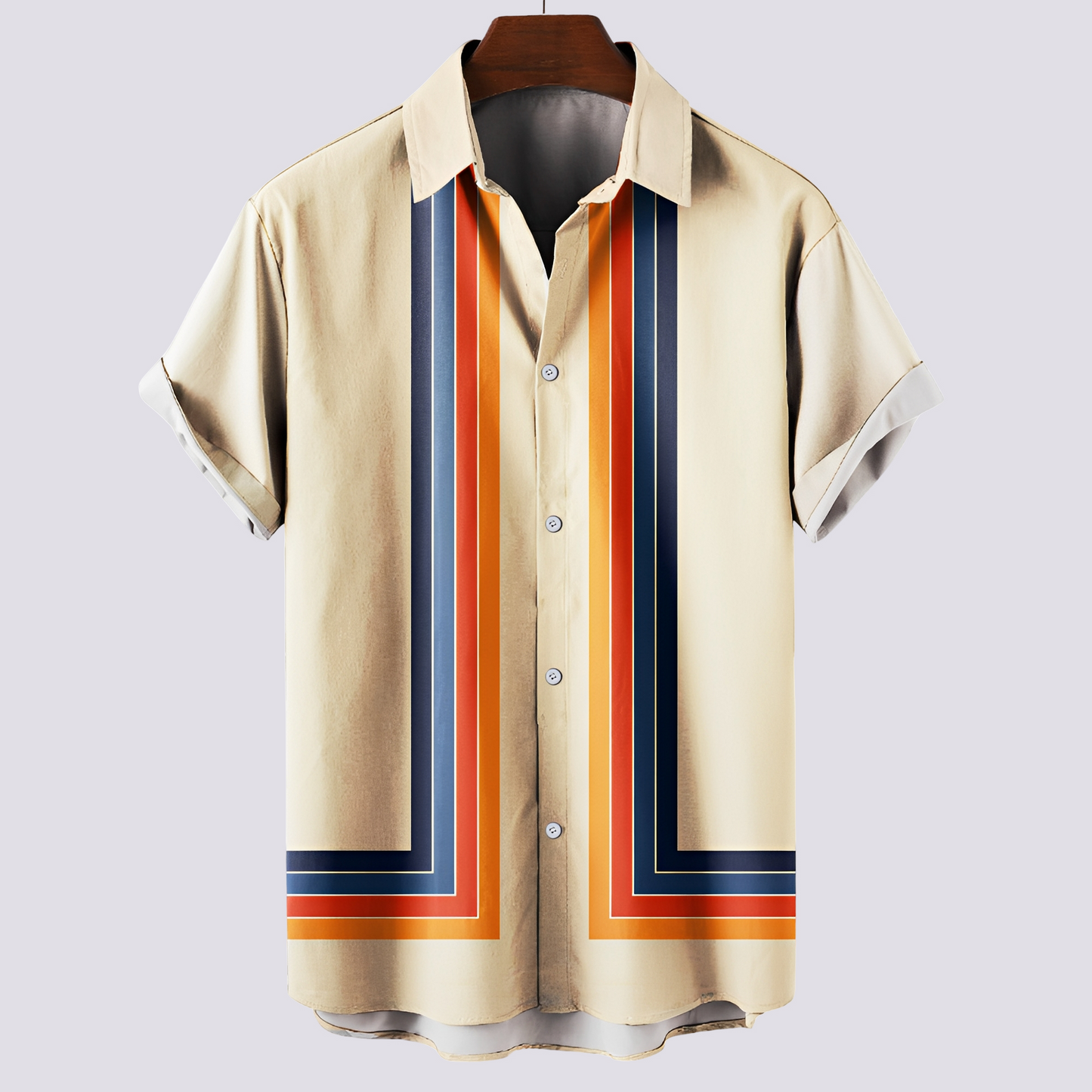 Herren Hemd Bedruckt Klassisch Modern - BerlinGlamour