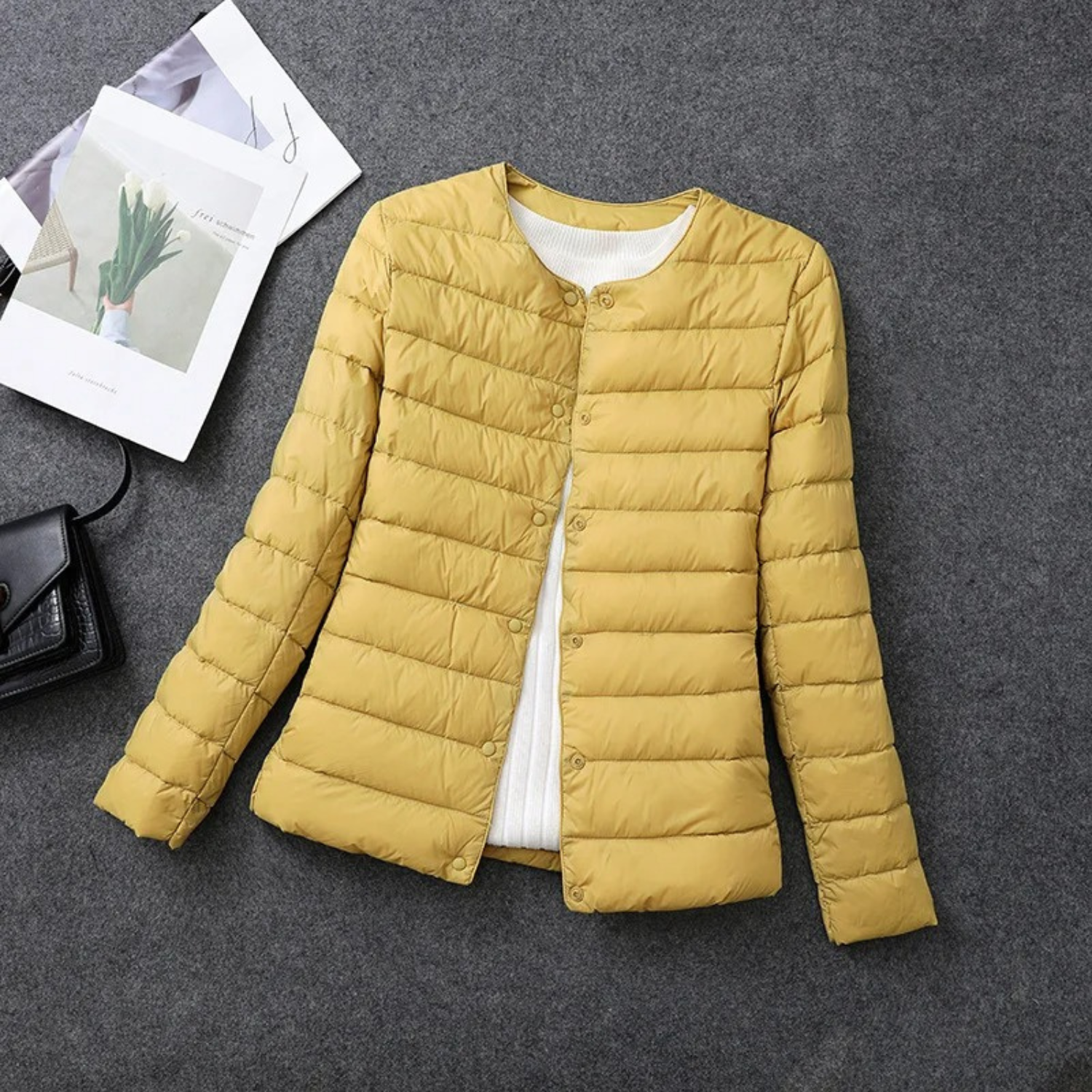 Leichte Daunenjacke Gepolstert Warm Damen - BerlinGlamour