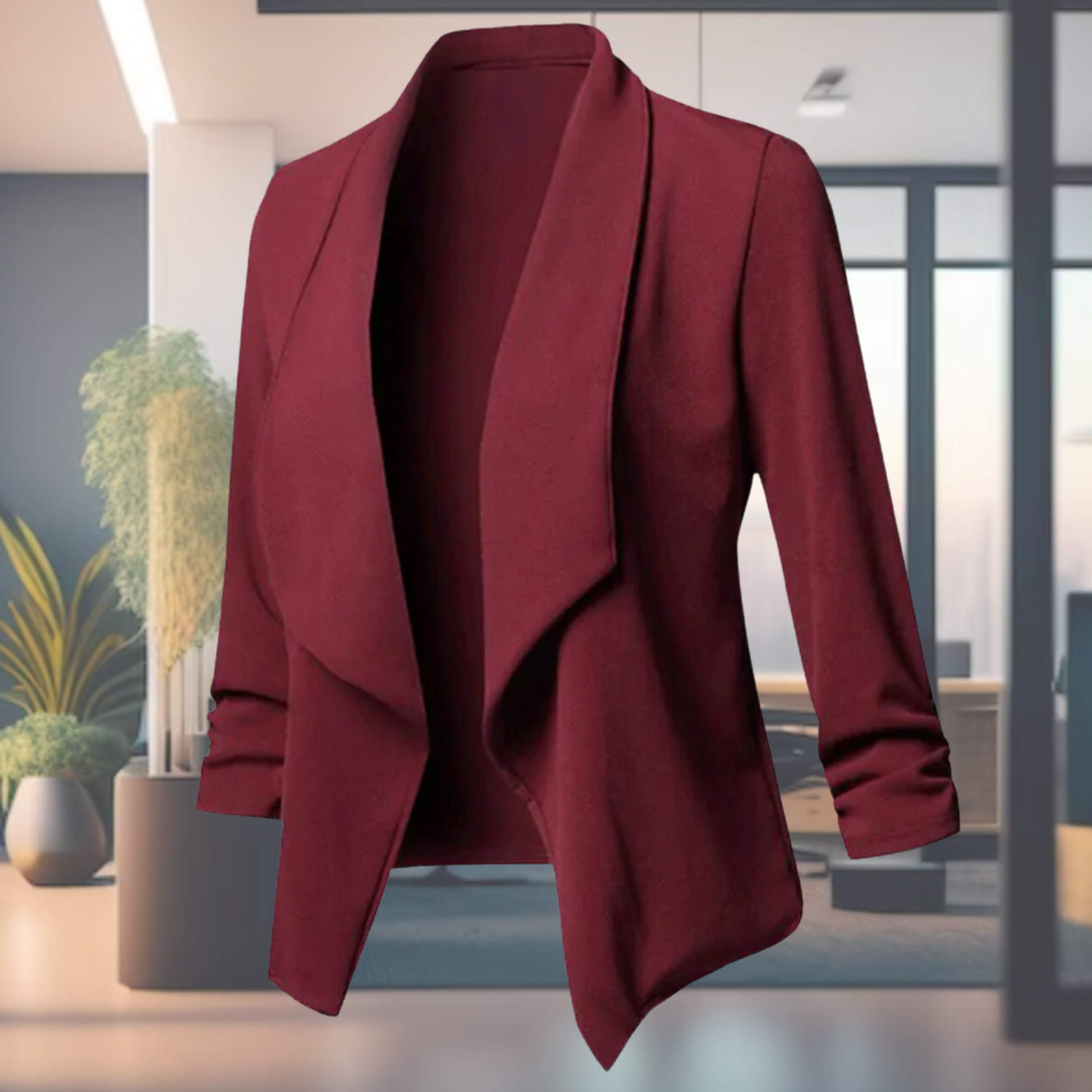 Damenblazer Langärmlig Elegante Businessjacke - BerlinGlamour