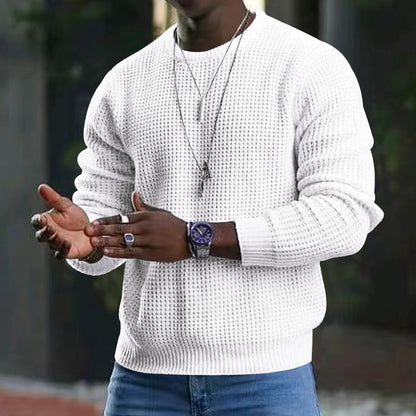 Herrenpullover Langarm Rundhals Modern