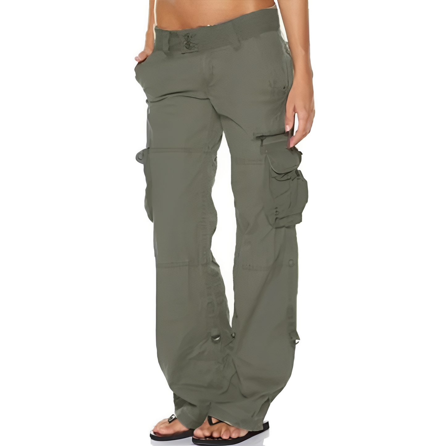 Damen Cargohose Bequem Locker Sitzend Modisch