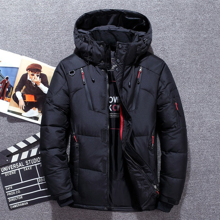 Luxuriöse Daunenjacke Berlin Style Warm