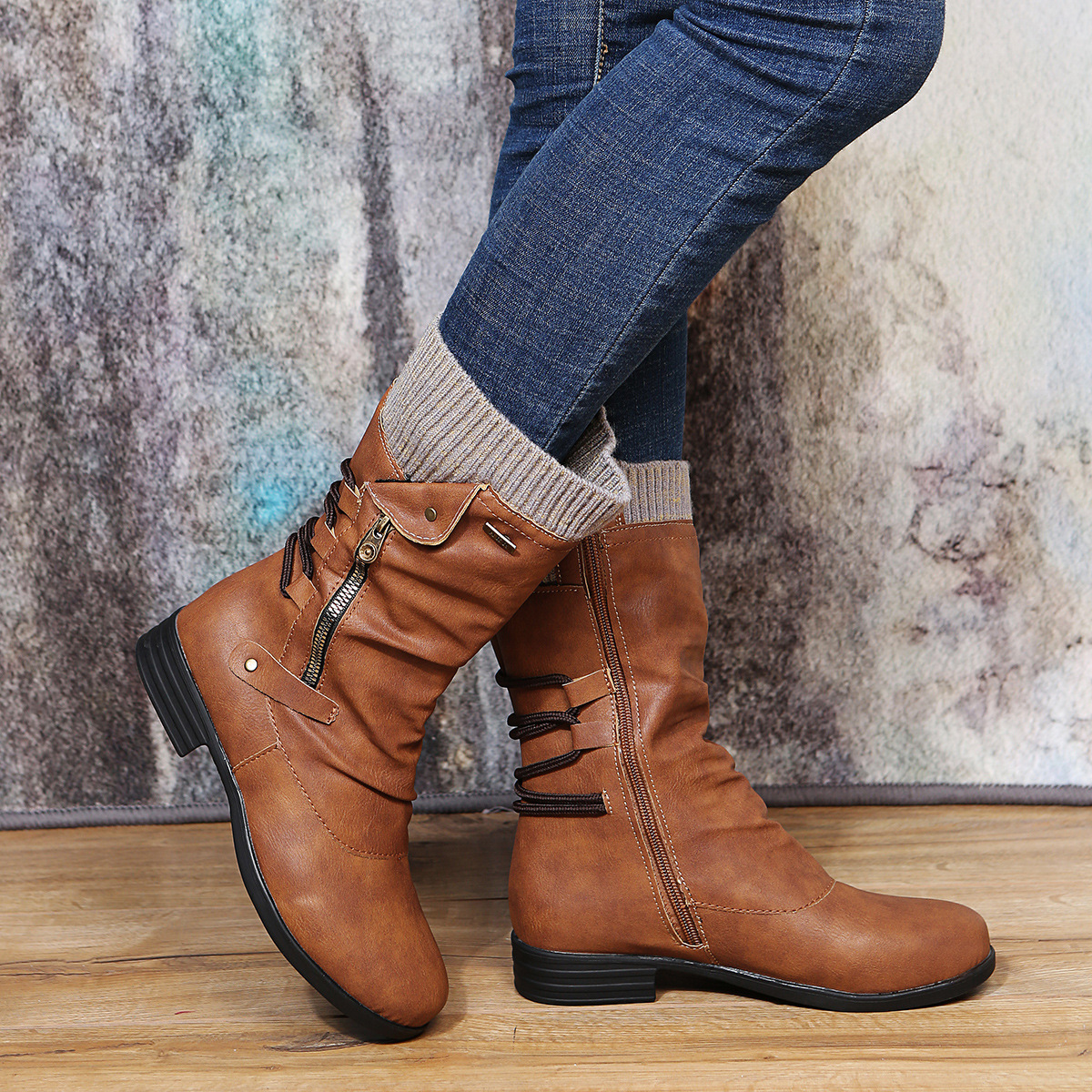 Weiche Damen Winterstiefel Komfortabel Warm