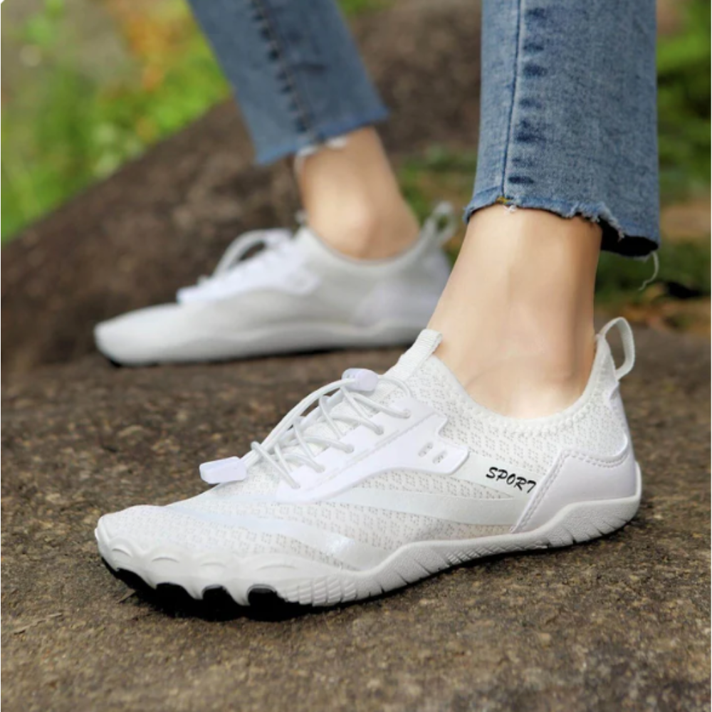 Bequeme Barfußschuhe für Frauen Natürlich Lederschuhe