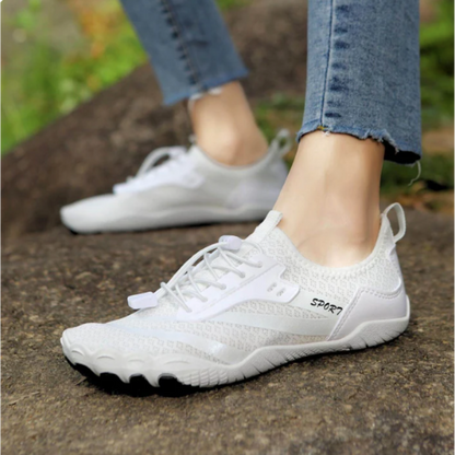 Bequeme Barfußschuhe für Frauen Natürlich Lederschuhe