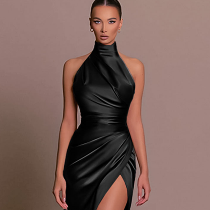 Damen Hochgeschlossenes Kleid für Hochzeitsgäste Elegant - BerlinGlamour