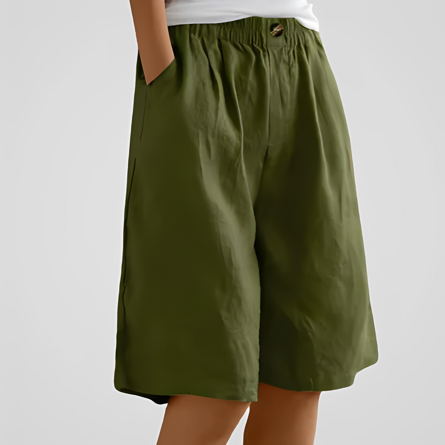 Damen Sommerhose Weit Bequem Trendy
