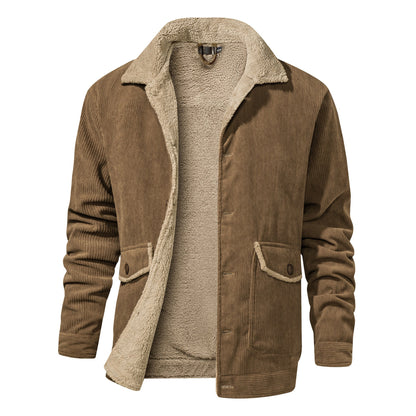 Herren Winterjacke Warm Bequem Isoliert