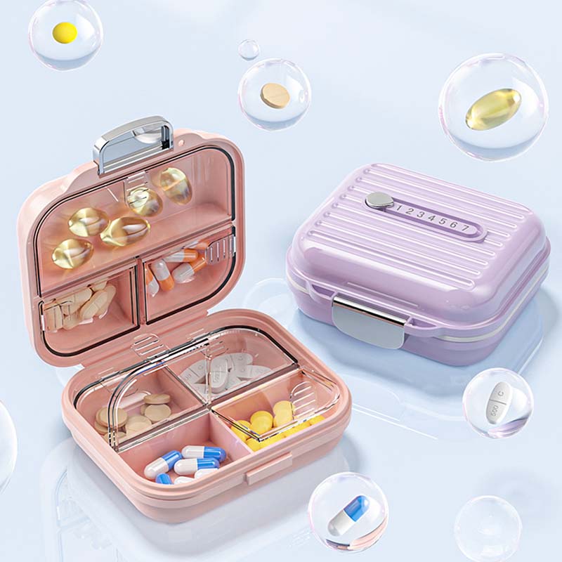Kleine Pillendose Reise Größe Portabel