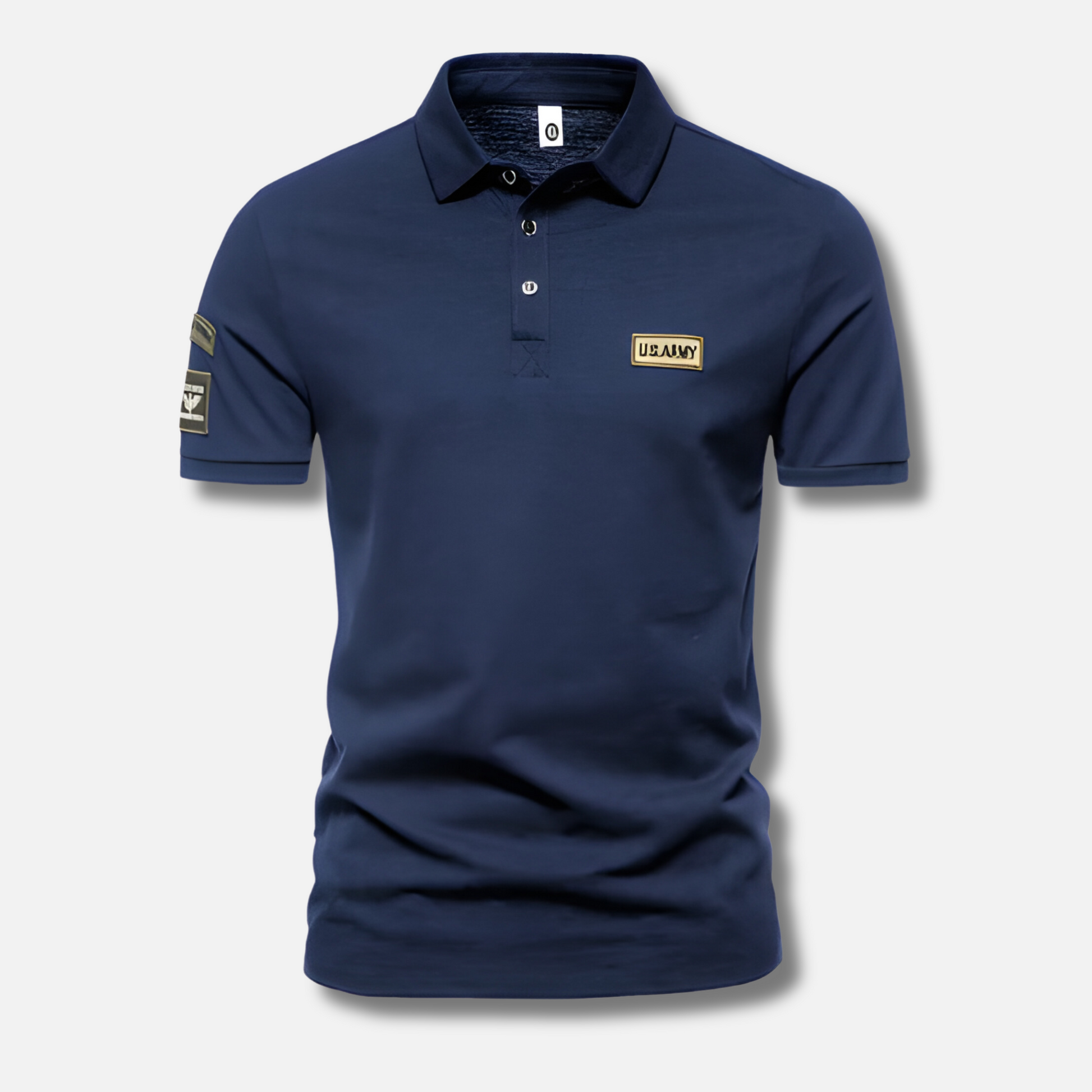 Herren Poloshirt Militärstil Robust Undurchsichtig - BerlinGlamour