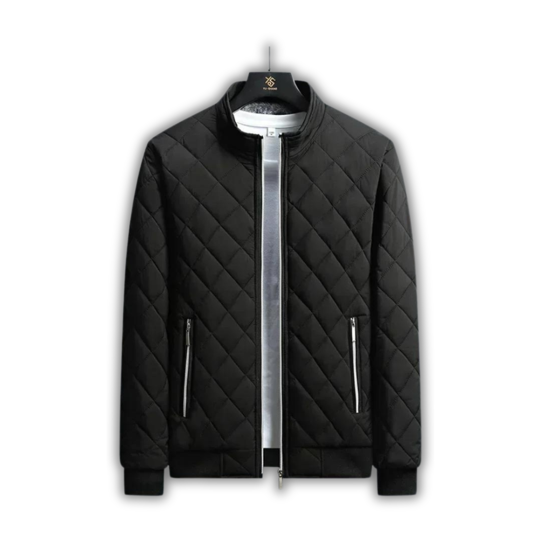 Herren Winterjacke Fleecegefüttert Gesteppt Warm