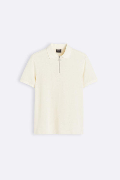 Poloshirt Herren Strick Modern Reißverschluss