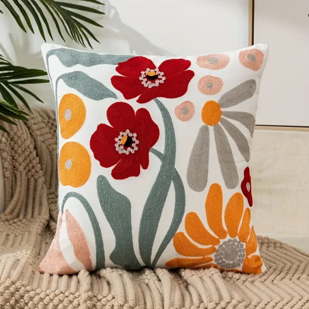 Blumenkissen Floral Modern Dekorativ - BerlinGlamour