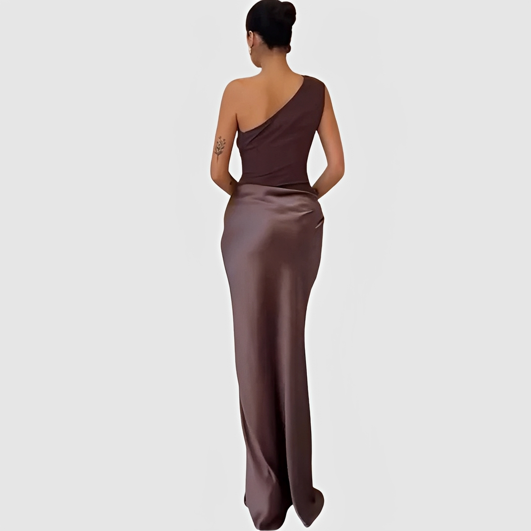 Elegantes Damenkleid Asymmetrisch Modern