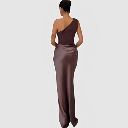 Elegantes Damenkleid Asymmetrisch Modern