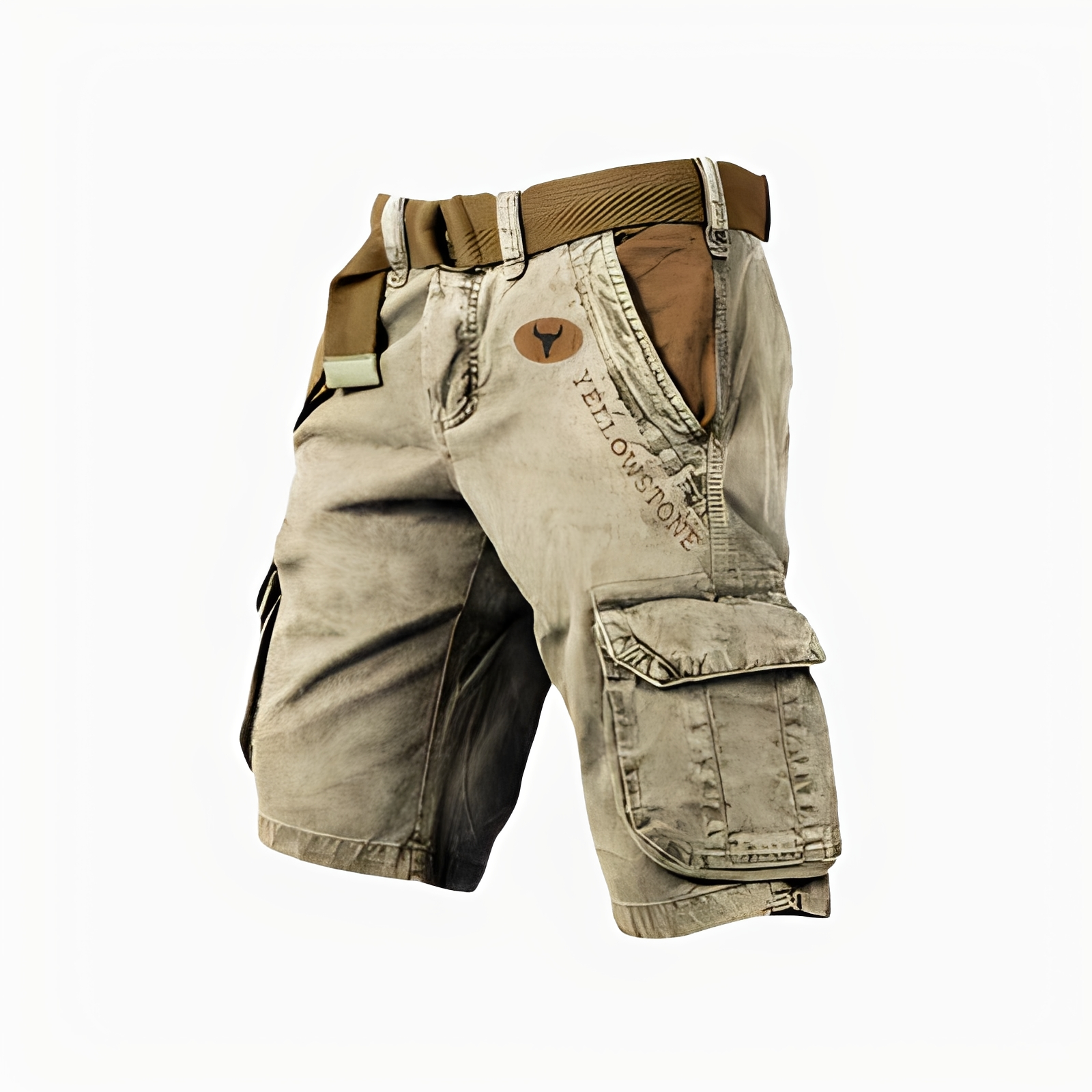 Herren Cargo Shorts Bequem Leicht Freizeit - BerlinGlamour