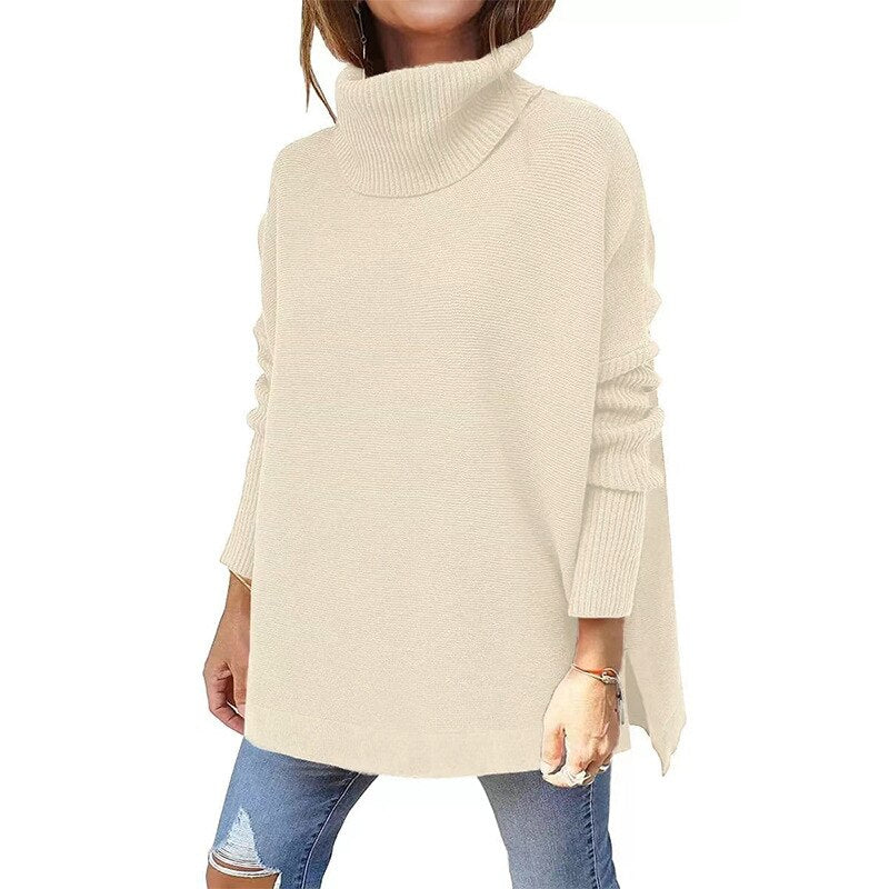 Damenschal Rollkragen Pullover Bequem Herbst