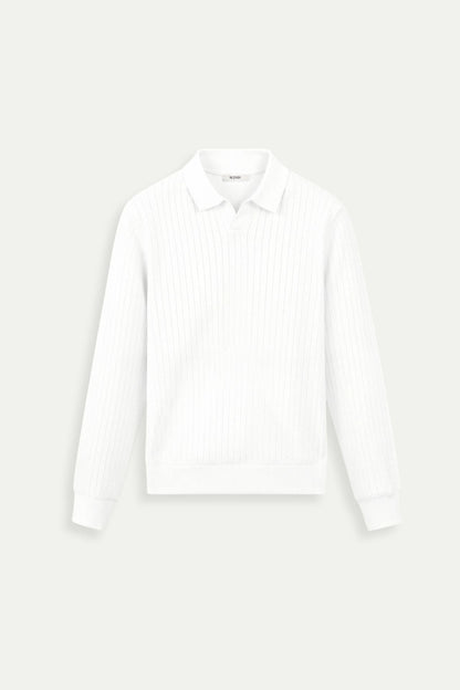 Elegantes Poloshirt Strick Modern Slim Fit