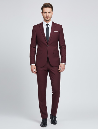 Herren Anzug Set Zweiteilig Frühling Modern Slim