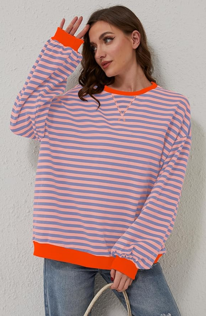 Damen Pullover Frühling Rundhals Strick