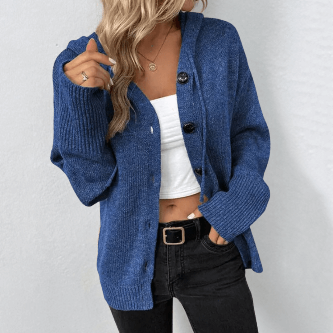 Dünne Strickjacke Frauen Leicht Knopf Oberteil