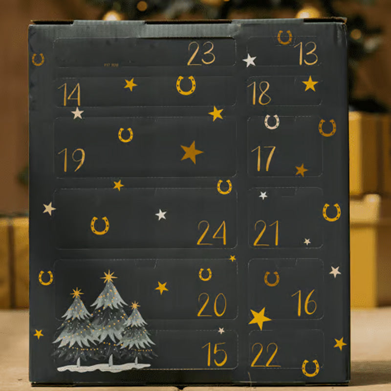 Adventskalender 2024 mit Ponyleiste und Fransen Glamour