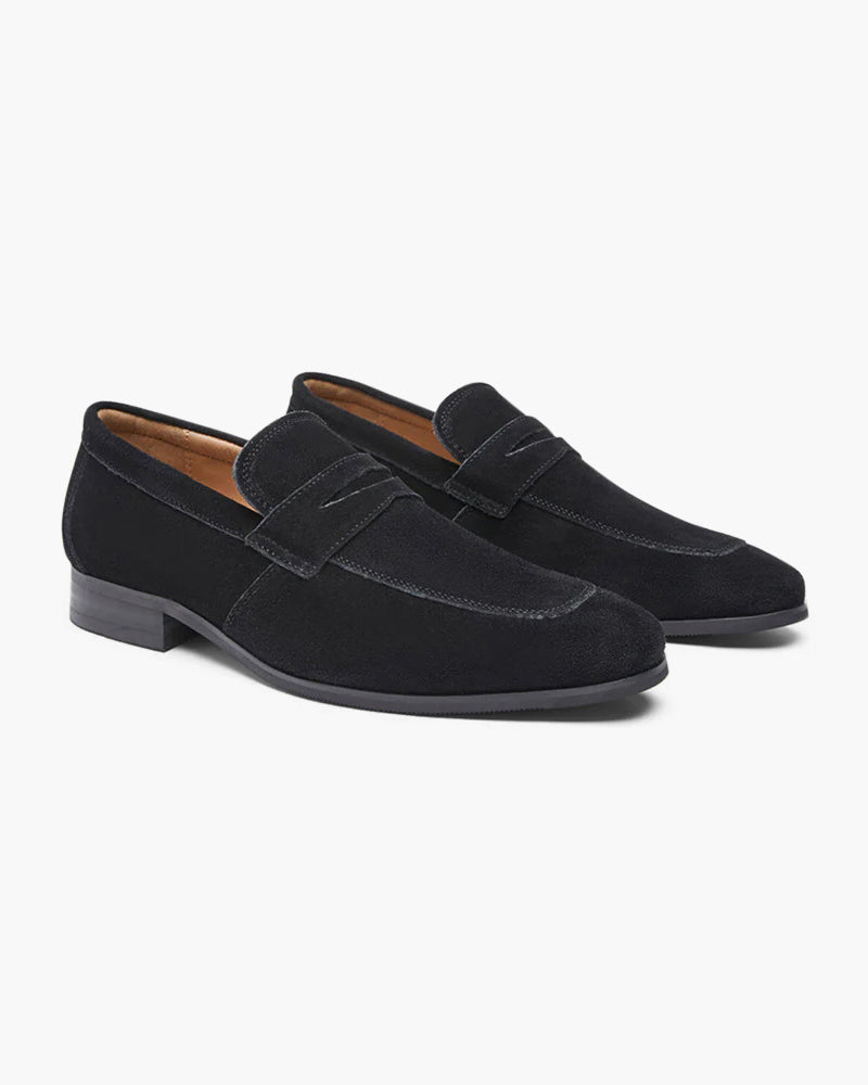 Männer Loafer Wildleder Schuhe Braun Elegante - BerlinGlamour
