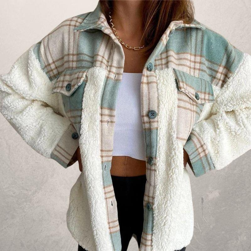 Warme Damenjacke Baumwolle Kuschelig Winter