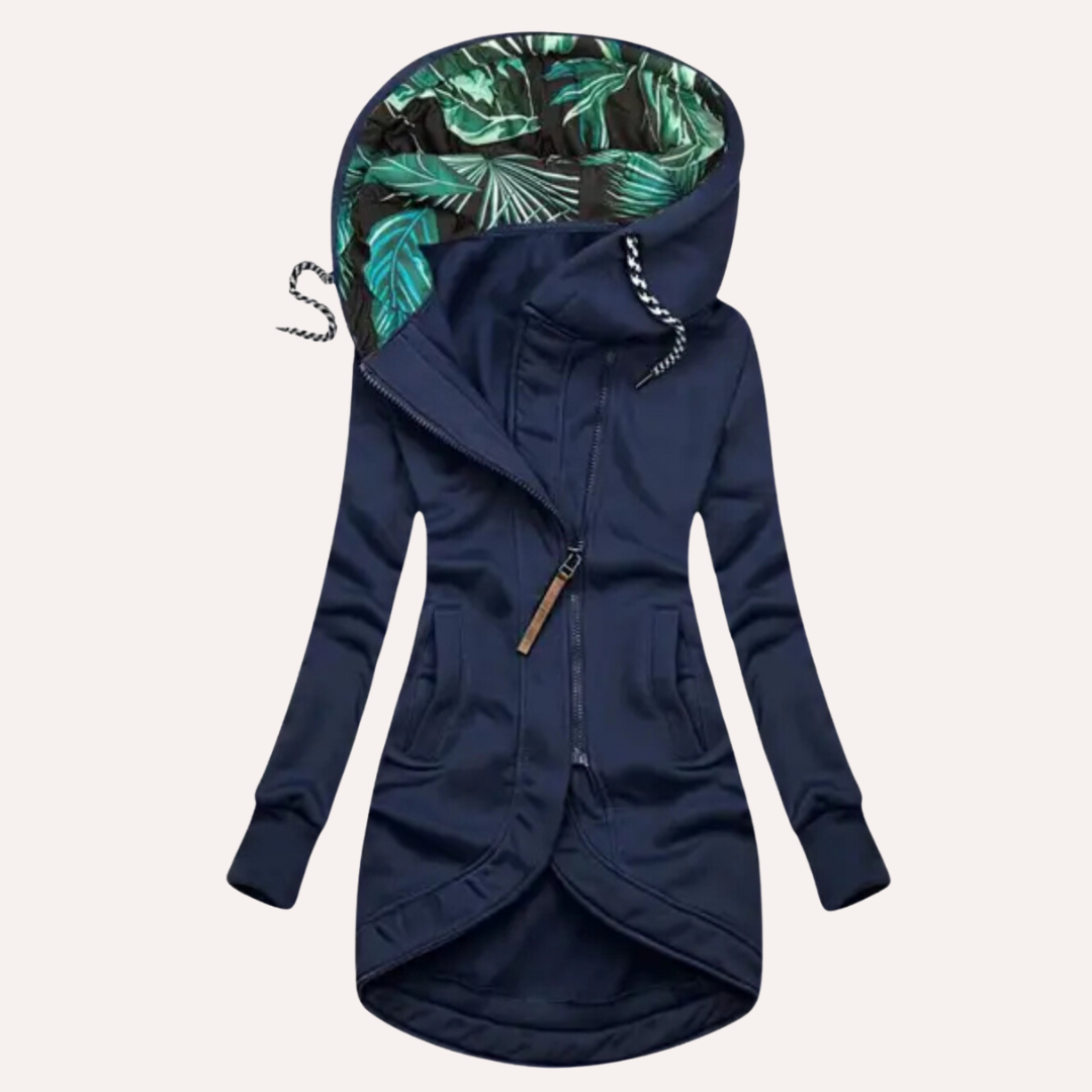 Damen Hoodie Lässig Gemustert Kapuze Trendy - BerlinGlamour