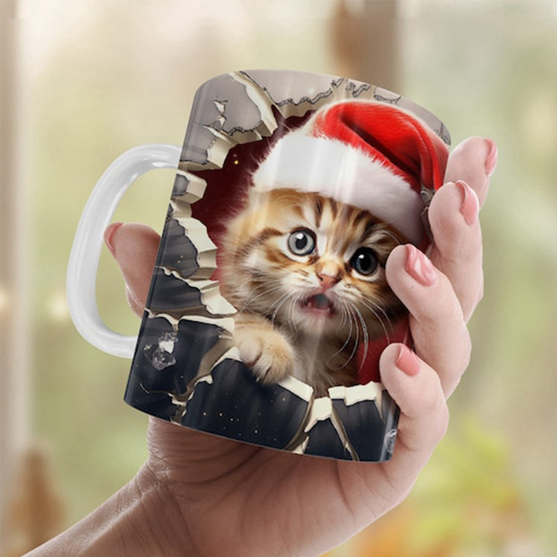 Weihnachtsbecher 3D Schneemann Dekorativ Geschenk