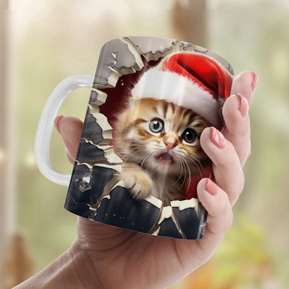 Weihnachtsbecher 3D Schneemann Dekorativ Geschenk