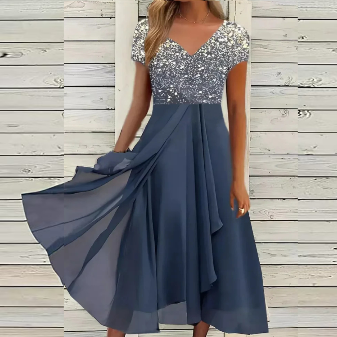 Sommerkleid Damen Schick Leicht Modern
