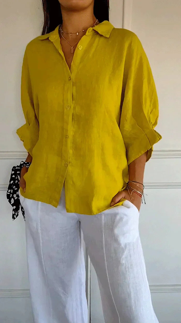 Elegante Damenbluse mit Knöpfen Zeitlos