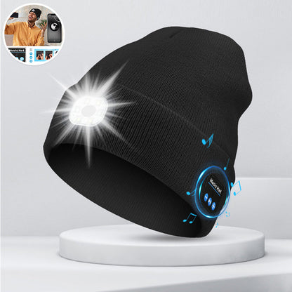 Mütze LED Bluetooth Lautsprecher Abnehmbar Musik