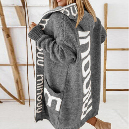 Frauen Strickjacke Modern Warm