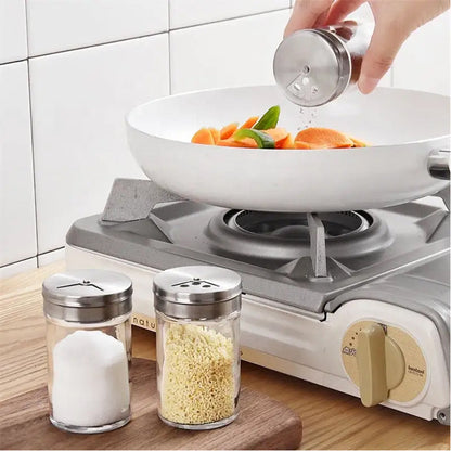 Glas Gewürzgläser Set 6-teilig Moderne Küche
